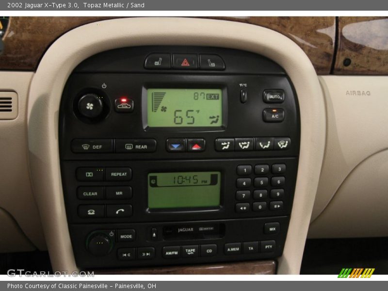 Topaz Metallic / Sand 2002 Jaguar X-Type 3.0