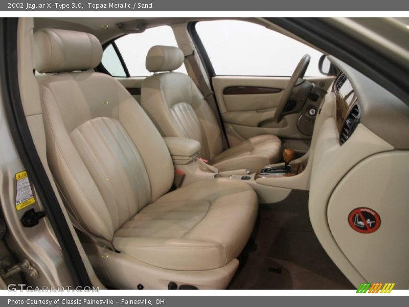 Topaz Metallic / Sand 2002 Jaguar X-Type 3.0