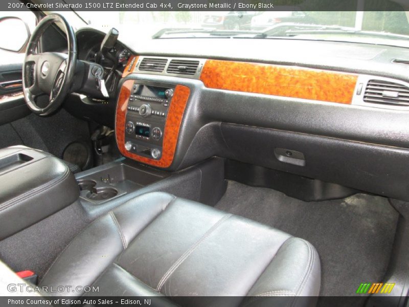 Graystone Metallic / Ebony Black 2007 Chevrolet Silverado 1500 LTZ Extended Cab 4x4