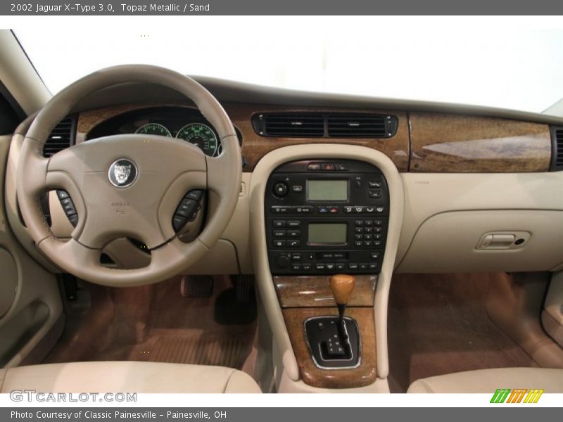 Topaz Metallic / Sand 2002 Jaguar X-Type 3.0