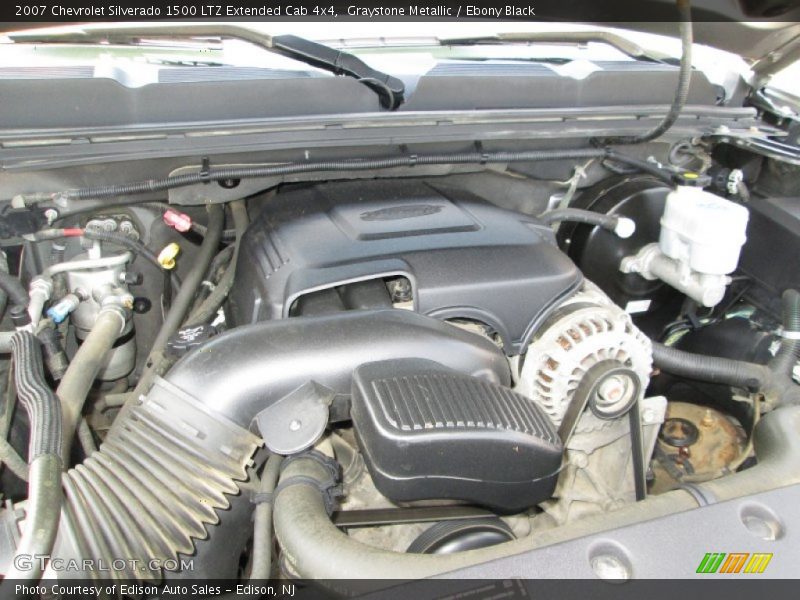 Graystone Metallic / Ebony Black 2007 Chevrolet Silverado 1500 LTZ Extended Cab 4x4