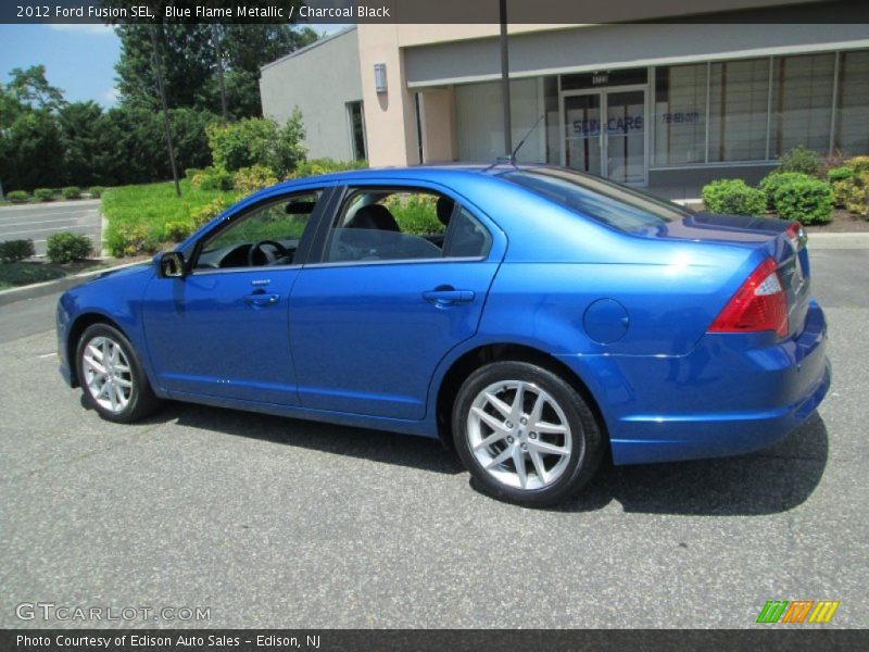 Blue Flame Metallic / Charcoal Black 2012 Ford Fusion SEL