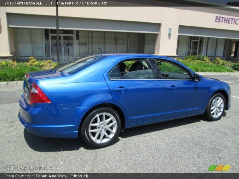 Blue Flame Metallic / Charcoal Black 2012 Ford Fusion SEL