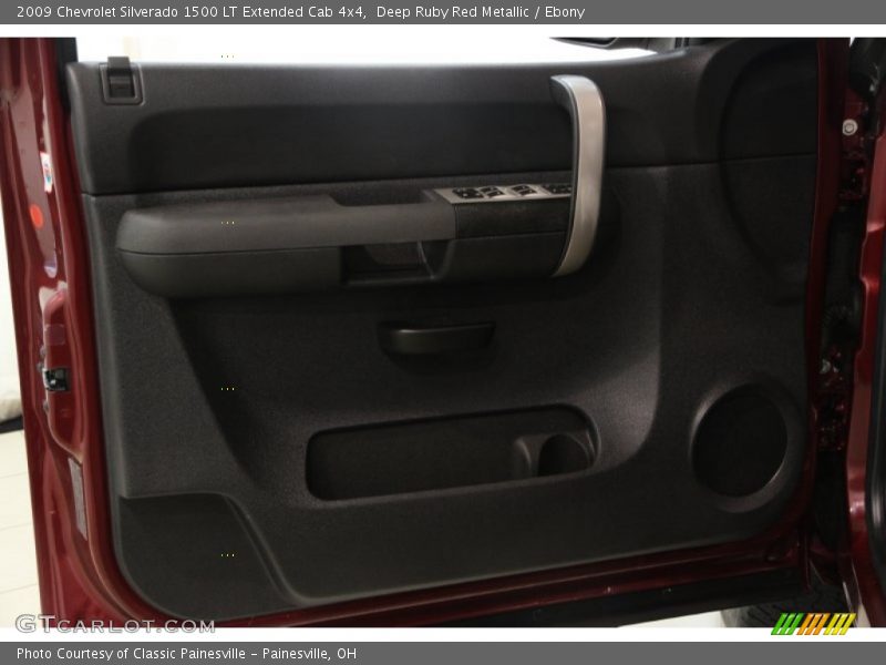 Deep Ruby Red Metallic / Ebony 2009 Chevrolet Silverado 1500 LT Extended Cab 4x4