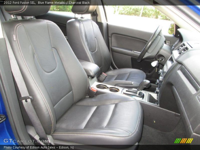 Blue Flame Metallic / Charcoal Black 2012 Ford Fusion SEL