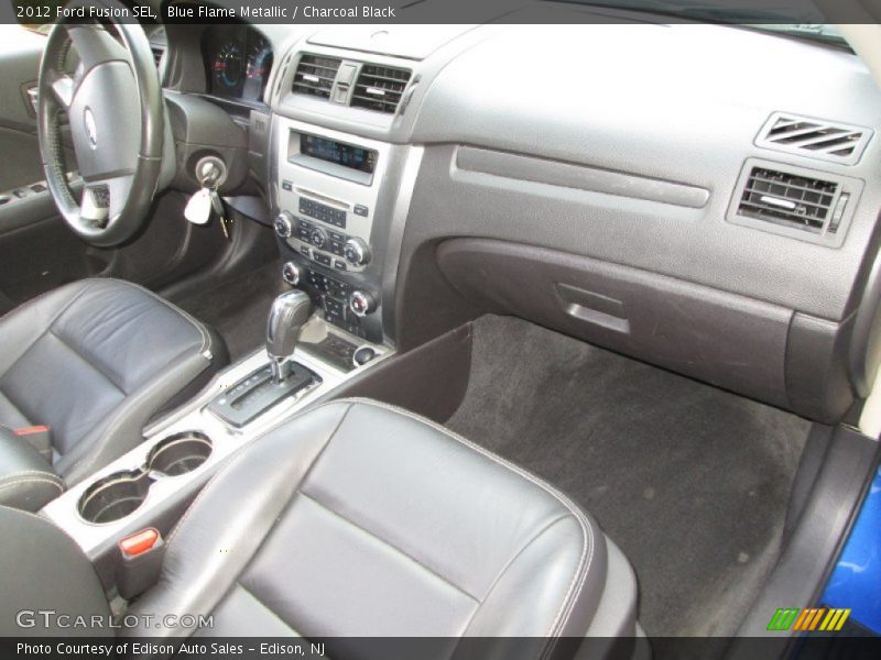 Blue Flame Metallic / Charcoal Black 2012 Ford Fusion SEL