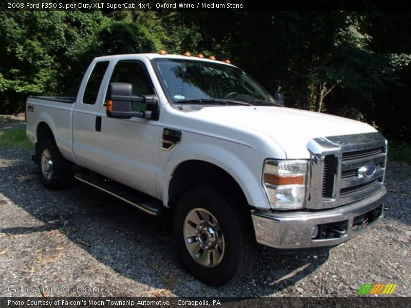 Oxford White / Medium Stone 2008 Ford F350 Super Duty XLT SuperCab 4x4