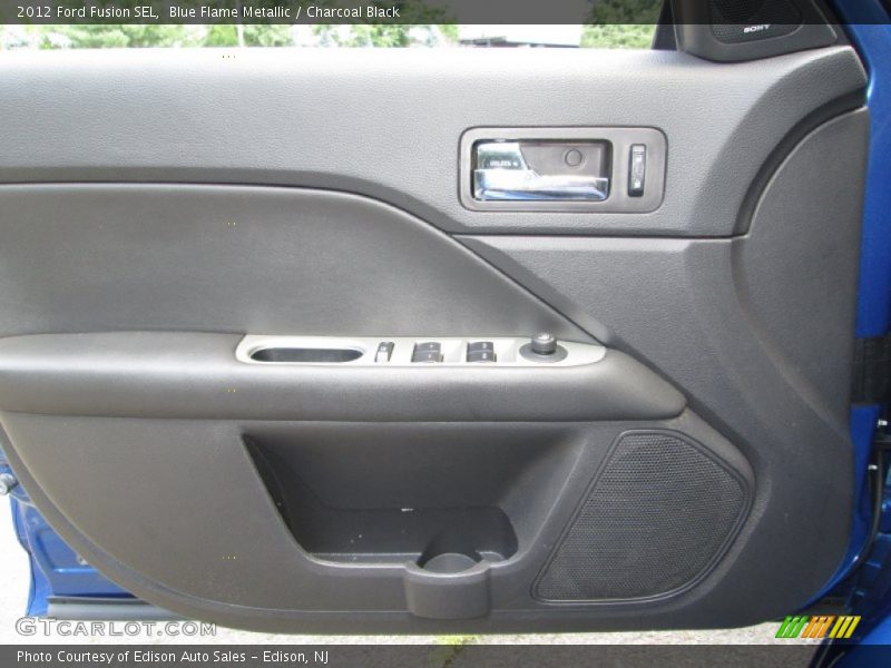 Blue Flame Metallic / Charcoal Black 2012 Ford Fusion SEL