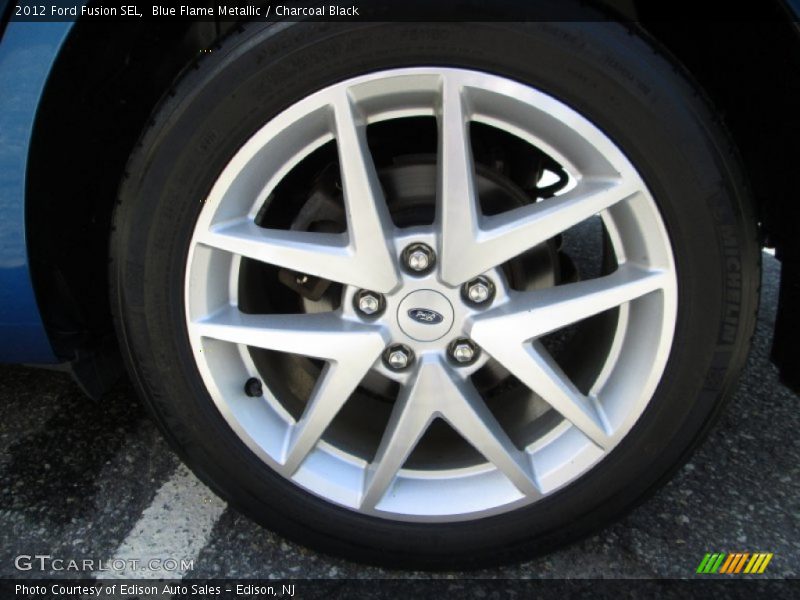 Blue Flame Metallic / Charcoal Black 2012 Ford Fusion SEL