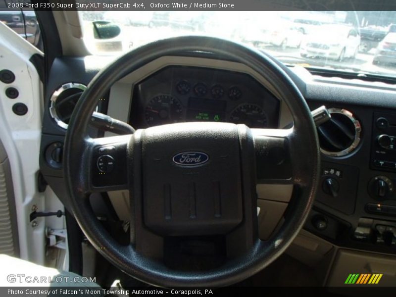 Oxford White / Medium Stone 2008 Ford F350 Super Duty XLT SuperCab 4x4