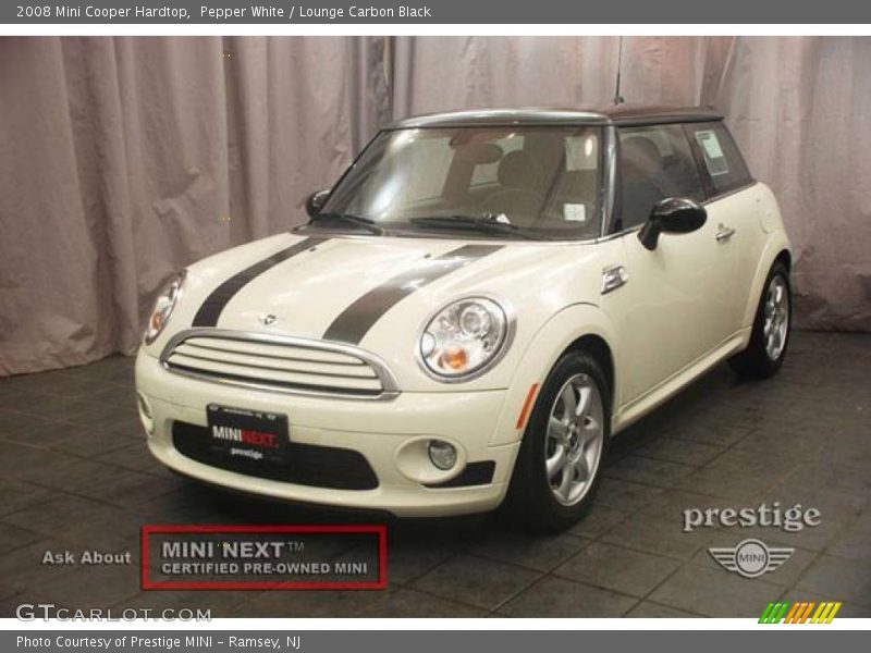 Pepper White / Lounge Carbon Black 2008 Mini Cooper Hardtop