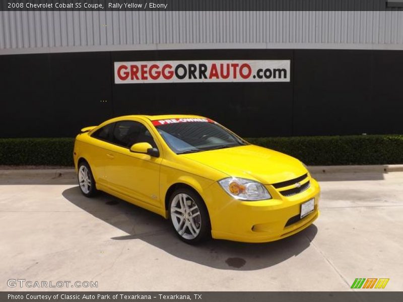 Rally Yellow / Ebony 2008 Chevrolet Cobalt SS Coupe