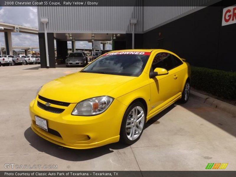 Rally Yellow / Ebony 2008 Chevrolet Cobalt SS Coupe