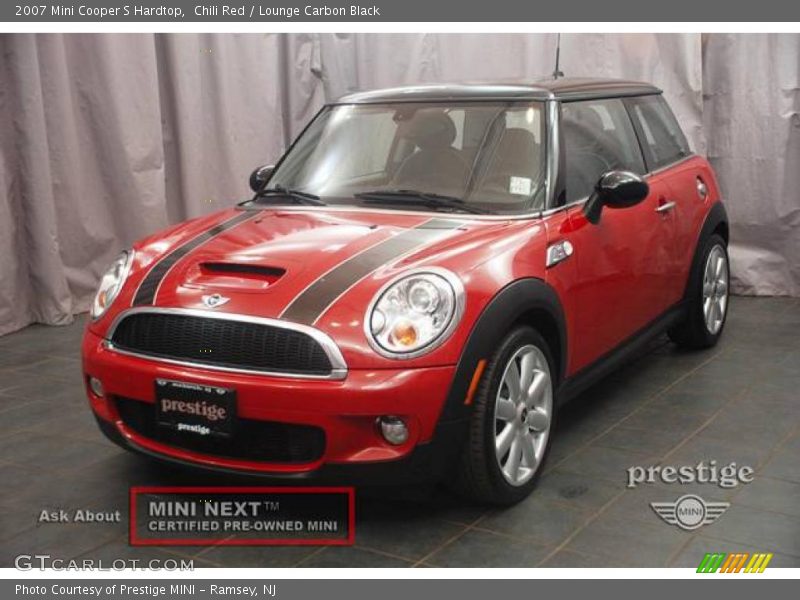 Chili Red / Lounge Carbon Black 2007 Mini Cooper S Hardtop