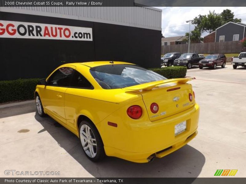 Rally Yellow / Ebony 2008 Chevrolet Cobalt SS Coupe