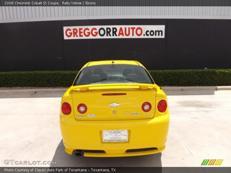 Rally Yellow / Ebony 2008 Chevrolet Cobalt SS Coupe