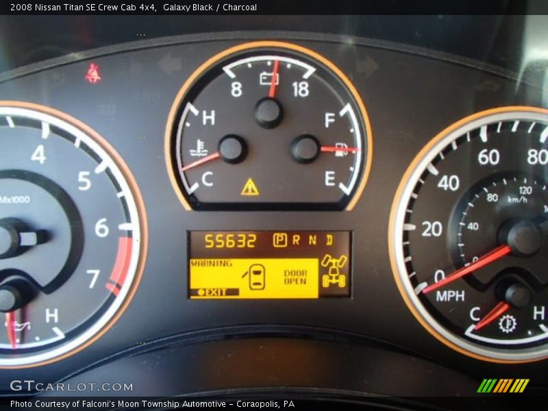 Galaxy Black / Charcoal 2008 Nissan Titan SE Crew Cab 4x4