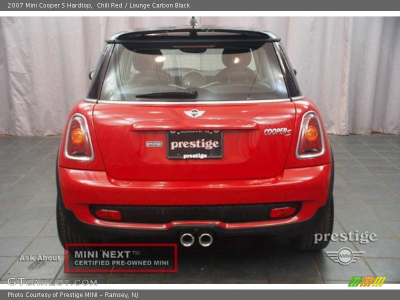 Chili Red / Lounge Carbon Black 2007 Mini Cooper S Hardtop