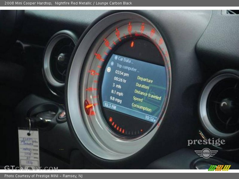 Nightfire Red Metallic / Lounge Carbon Black 2008 Mini Cooper Hardtop