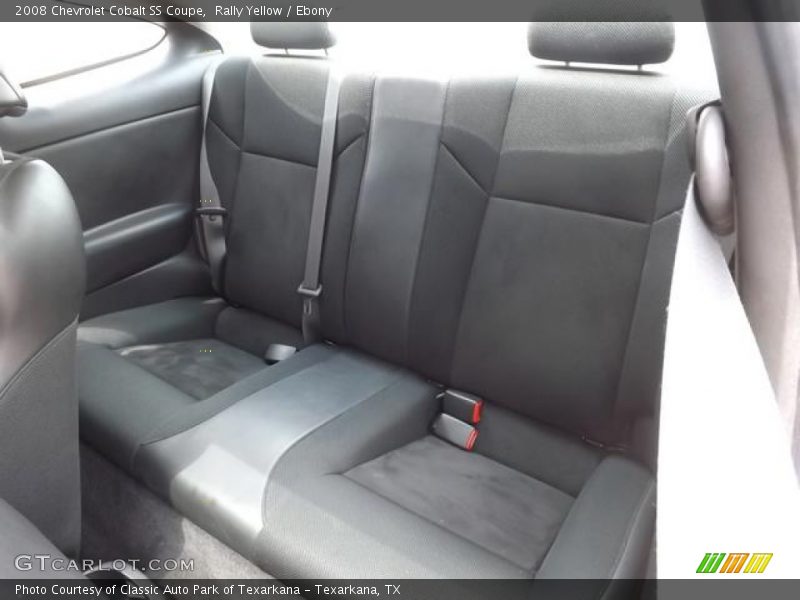 Rear Seat of 2008 Cobalt SS Coupe