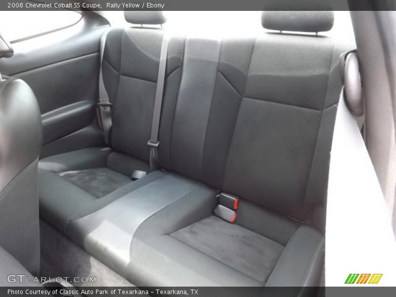 Rear Seat of 2008 Cobalt SS Coupe