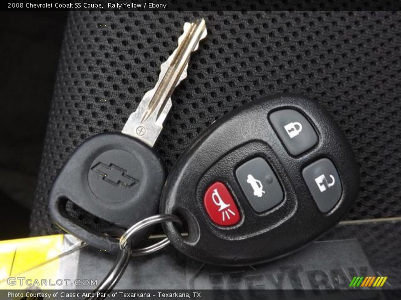 Keys of 2008 Cobalt SS Coupe