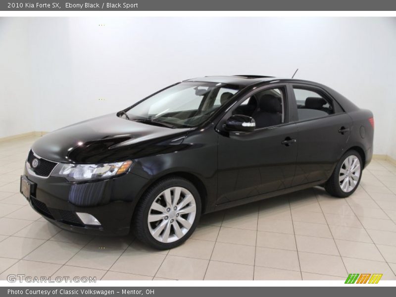 Ebony Black / Black Sport 2010 Kia Forte SX