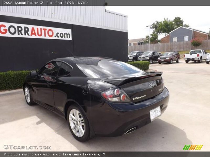 Black Pearl / GS Black Cloth 2008 Hyundai Tiburon GS
