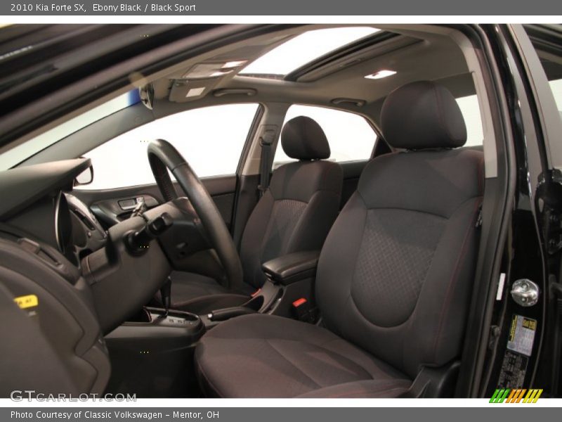 Ebony Black / Black Sport 2010 Kia Forte SX