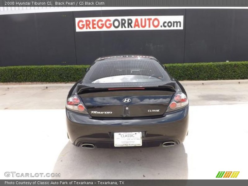 Black Pearl / GS Black Cloth 2008 Hyundai Tiburon GS