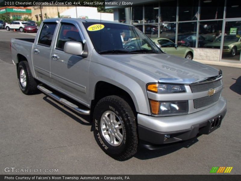 Sheer Silver Metallic / Ebony 2010 Chevrolet Colorado LT Crew Cab 4x4