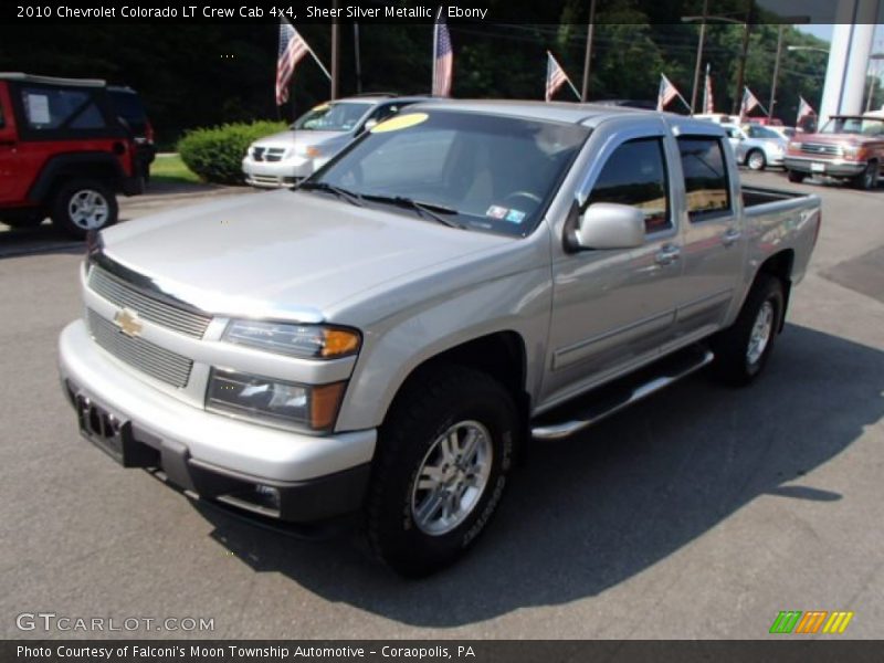 Sheer Silver Metallic / Ebony 2010 Chevrolet Colorado LT Crew Cab 4x4