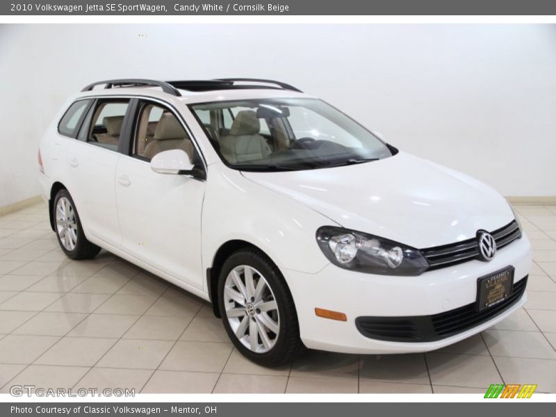 Candy White / Cornsilk Beige 2010 Volkswagen Jetta SE SportWagen