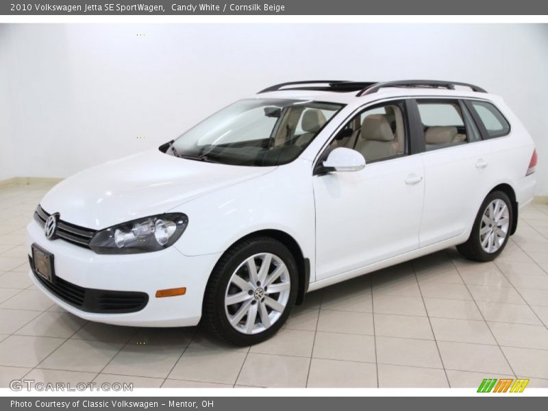 Candy White / Cornsilk Beige 2010 Volkswagen Jetta SE SportWagen