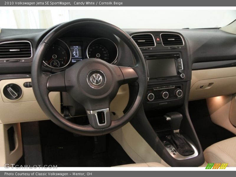 Candy White / Cornsilk Beige 2010 Volkswagen Jetta SE SportWagen