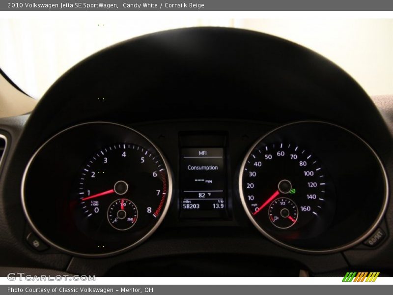 Candy White / Cornsilk Beige 2010 Volkswagen Jetta SE SportWagen