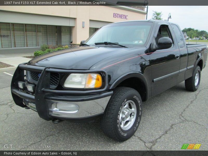 Black / Medium Graphite 1997 Ford F150 XLT Extended Cab 4x4