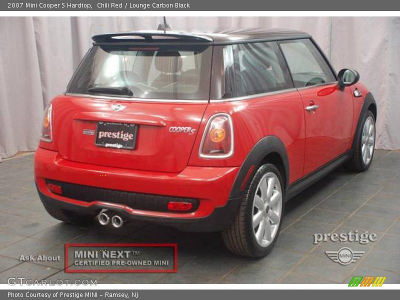 Chili Red / Lounge Carbon Black 2007 Mini Cooper S Hardtop