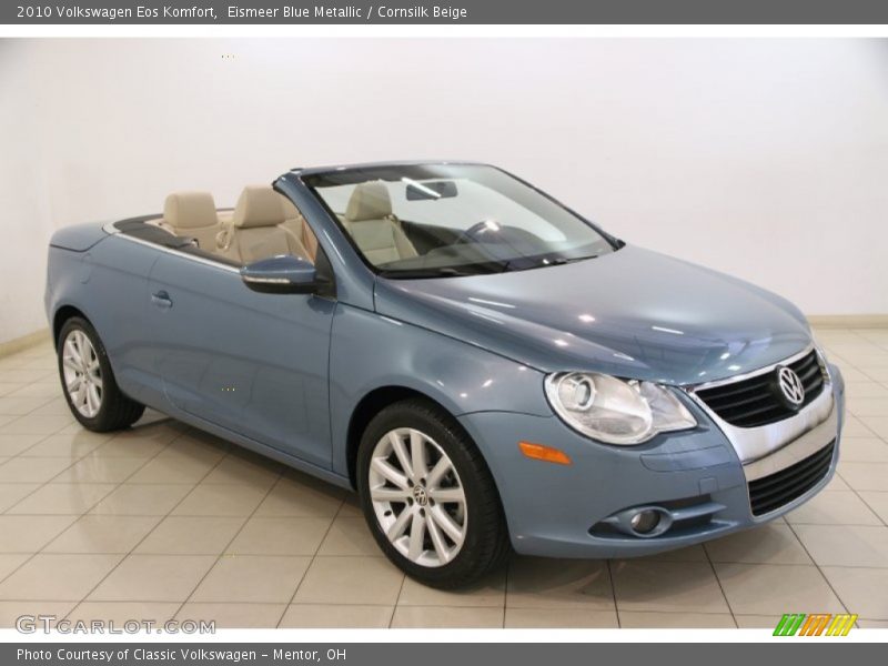 Eismeer Blue Metallic / Cornsilk Beige 2010 Volkswagen Eos Komfort