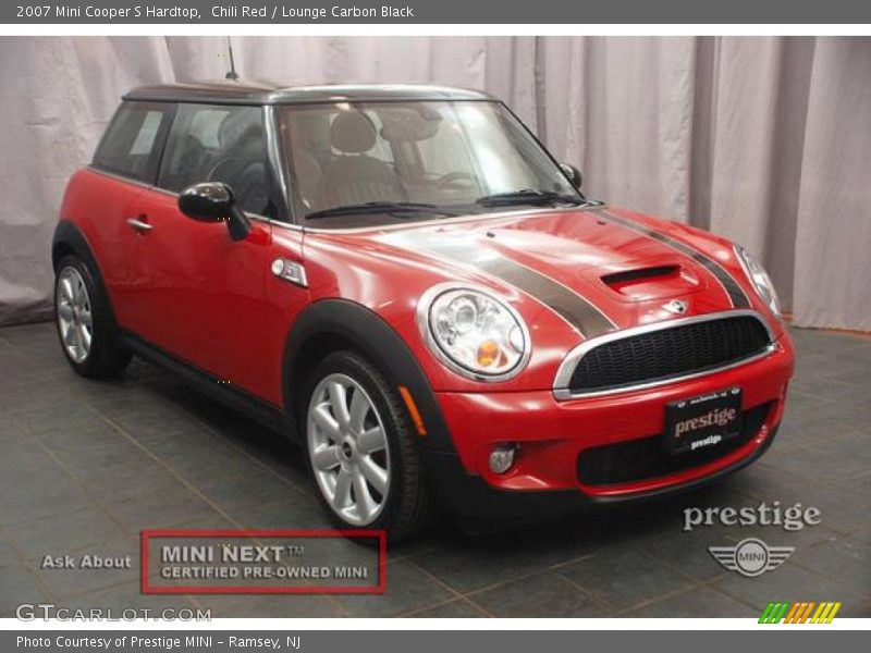 Chili Red / Lounge Carbon Black 2007 Mini Cooper S Hardtop