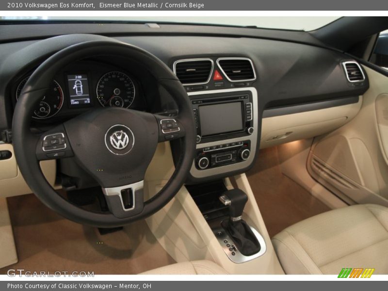 Eismeer Blue Metallic / Cornsilk Beige 2010 Volkswagen Eos Komfort