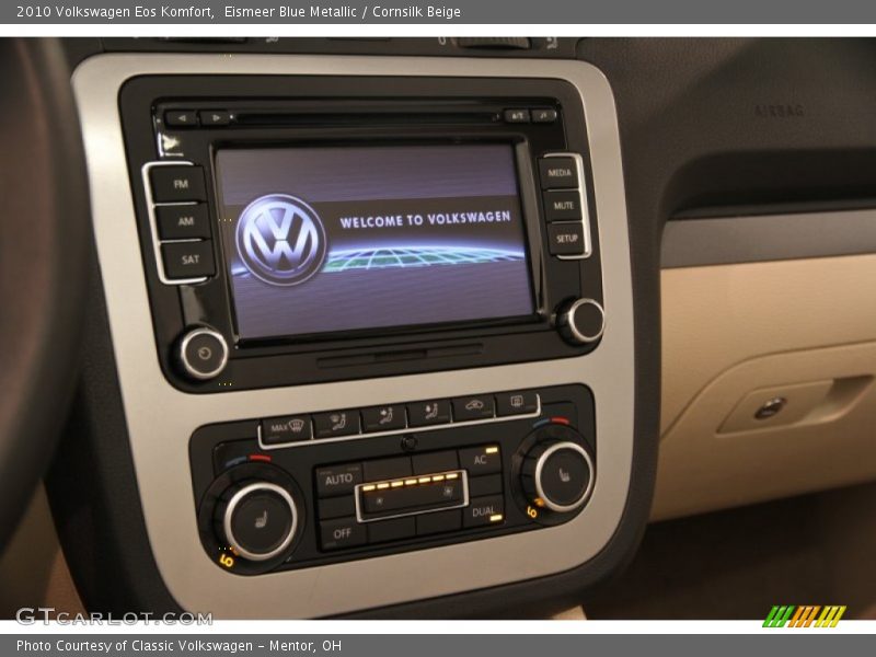 Eismeer Blue Metallic / Cornsilk Beige 2010 Volkswagen Eos Komfort