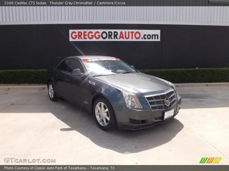 Thunder Gray Chromaflair / Cashmere/Cocoa 2008 Cadillac CTS Sedan