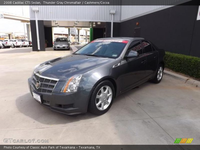 Thunder Gray Chromaflair / Cashmere/Cocoa 2008 Cadillac CTS Sedan