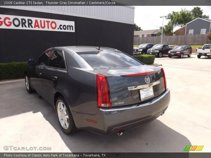Thunder Gray Chromaflair / Cashmere/Cocoa 2008 Cadillac CTS Sedan