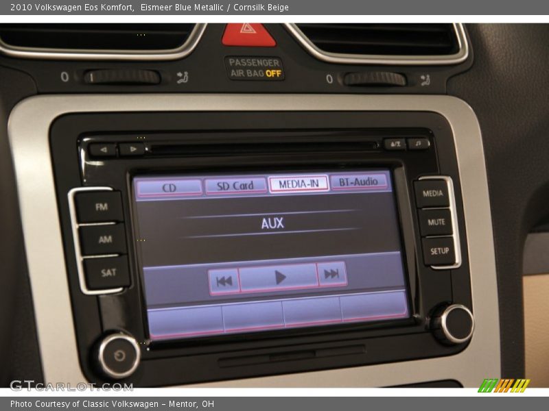 Eismeer Blue Metallic / Cornsilk Beige 2010 Volkswagen Eos Komfort