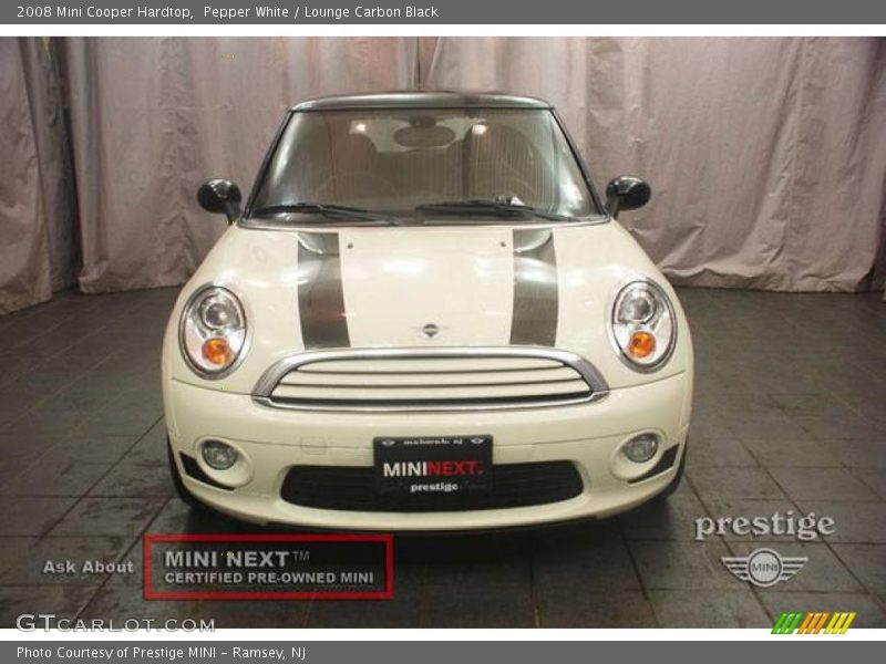 Pepper White / Lounge Carbon Black 2008 Mini Cooper Hardtop