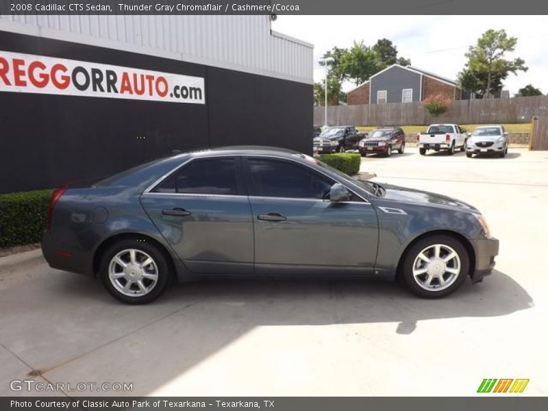 Thunder Gray Chromaflair / Cashmere/Cocoa 2008 Cadillac CTS Sedan