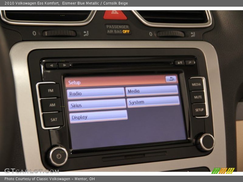 Eismeer Blue Metallic / Cornsilk Beige 2010 Volkswagen Eos Komfort