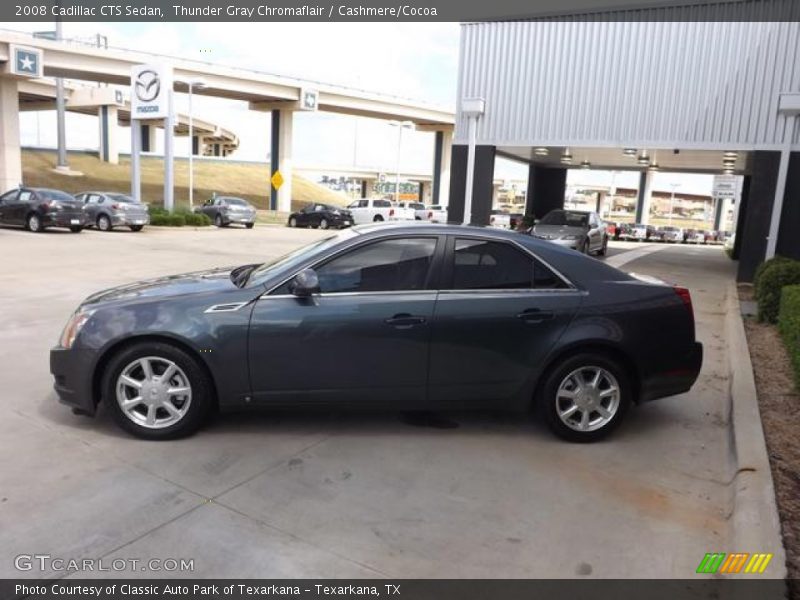 Thunder Gray Chromaflair / Cashmere/Cocoa 2008 Cadillac CTS Sedan